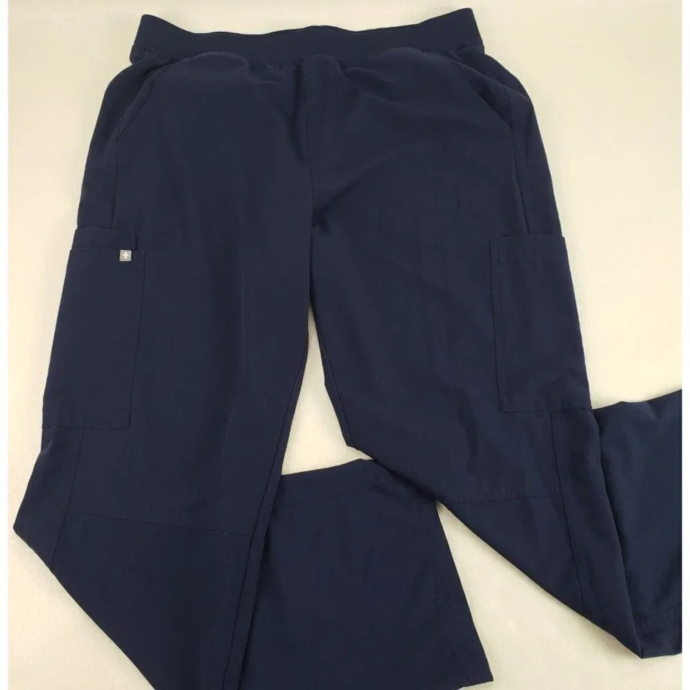 FIGS Axim Cargo Scrub Pant Mens XL Blue Double Pocket T2001 Technical Collection